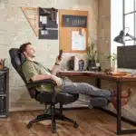 Fauteuil gamer avec repose pieds 5