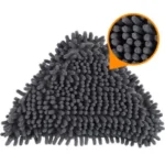 Vadrouille murale à long manche 360 °   Vadrouille de nettoyage murale triangulaire rotative en microfibre, nettoyeur de poussière sèche et humide réglable pour sol 16