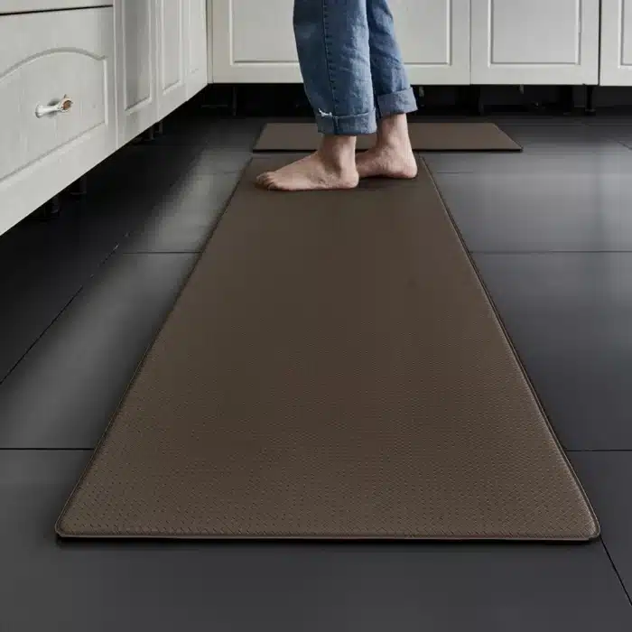 Tapis de cuisine rembourré Anti-Fatigue, imperméable, antidérapant, confortable, en mousse, sur pied 9