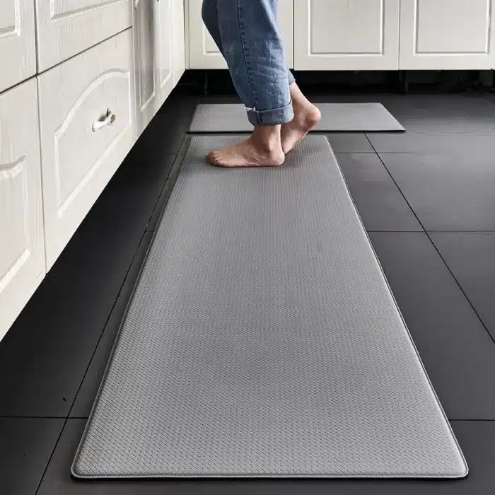 Tapis de cuisine rembourré Anti-Fatigue, imperméable, antidérapant, confortable, en mousse, sur pied 8