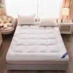 Surmatelas Queen pour soulager la douleur corporelle, housse de matelas Extra épaisse 1000 GSM avec poche élastique, surmatelas de lit en fibre 7D 7