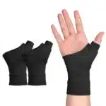 1 paire de gants d'arthrite à Compression de pouce de poignet, attelle de soutien de poignet respirante, manchon de poignet avec coussinets de blessure au pouce en Gel 8
