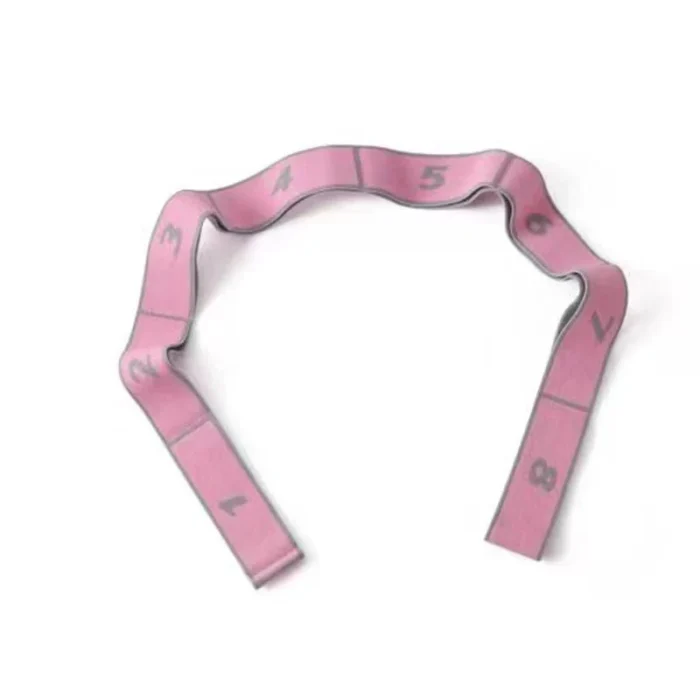 Bandes élastiques multifonctionnelles pour le Yoga, le Pilates, le Fitness, les étirements, la danse latine, ceinture côtelée 6