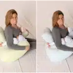 Oreiller d'allaitement multifonctionnel pour bébé, pour l'allaitement, double, Anti-crachat, coussin de taille, oreiller de grossesse pour maman 15