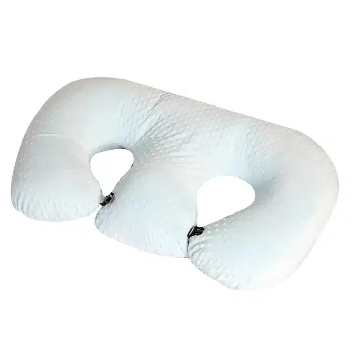 Oreiller d'allaitement multifonctionnel pour bébé, pour l'allaitement, double, Anti-crachat, coussin de taille, oreiller de grossesse pour maman 5