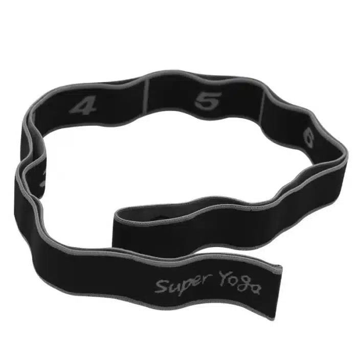 Bandes élastiques multifonctionnelles pour le Yoga, le Pilates, le Fitness, les étirements, la danse latine, ceinture côtelée 8
