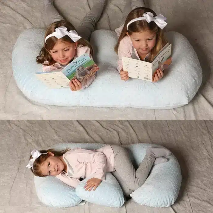Oreiller d'allaitement multifonctionnel pour bébé, pour l'allaitement, double, Anti-crachat, coussin de taille, oreiller de grossesse pour maman 6