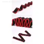 Bandes élastiques multifonctionnelles pour le Yoga, le Pilates, le Fitness, les étirements, la danse latine, ceinture côtelée 12