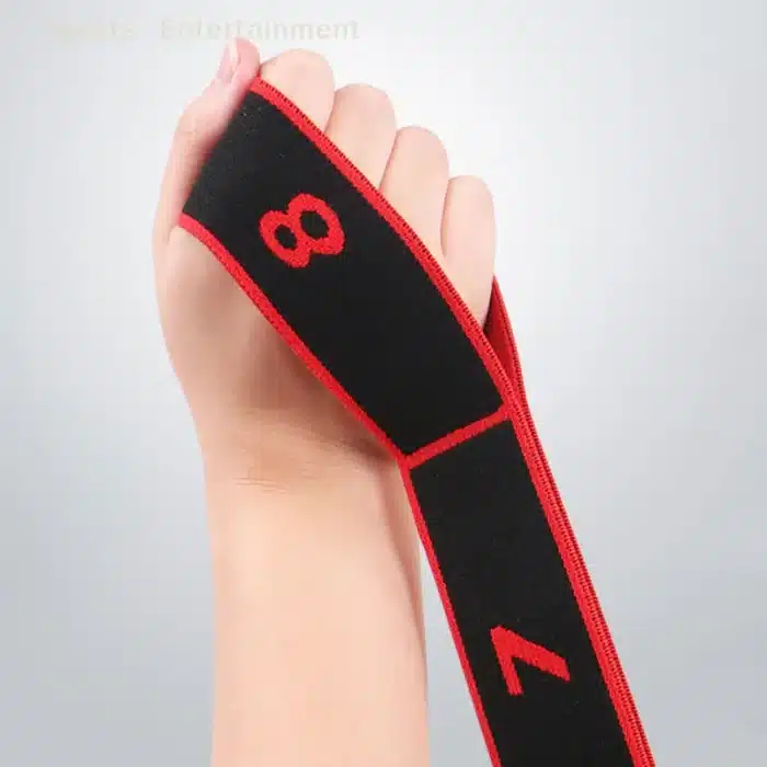 Bandes élastiques multifonctionnelles pour le Yoga, le Pilates, le Fitness, les étirements, la danse latine, ceinture côtelée 10