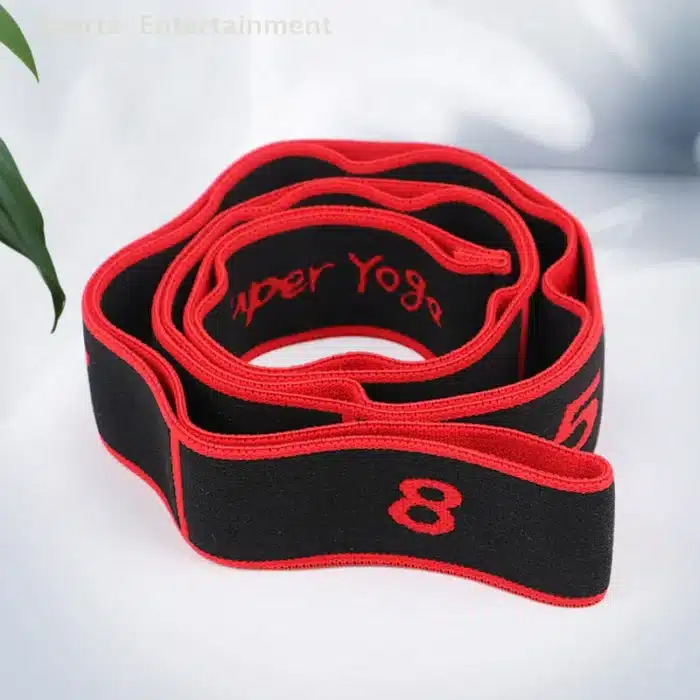 Bandes élastiques multifonctionnelles pour le Yoga, le Pilates, le Fitness, les étirements, la danse latine, ceinture côtelée 13