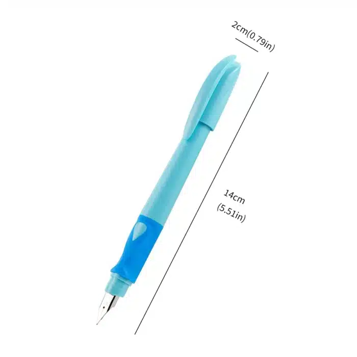 Stylo ergonomique enfantStylo de position Kawaii à poignée souple, encre effaçable et remplaçable, stylo d'entraînement de Posture pour enfants, fournitures de papeterie scolaires pour étudiants 5