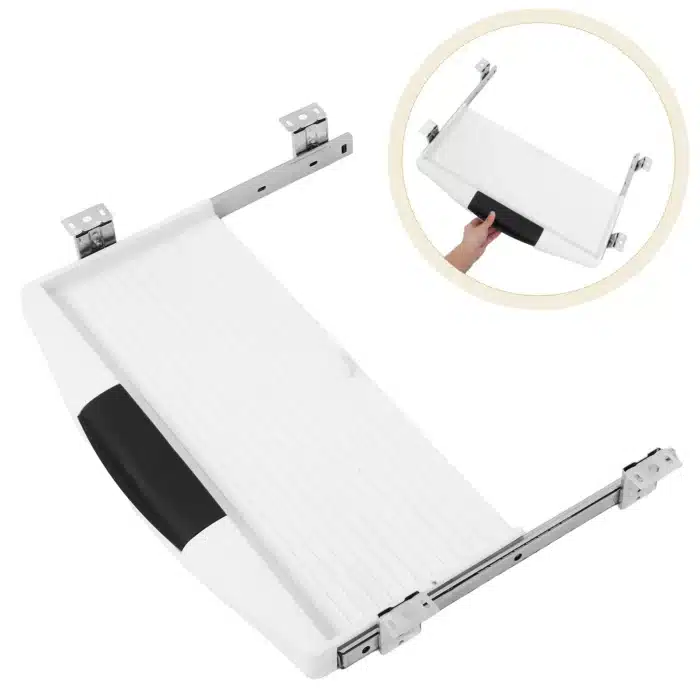 Support clavier coulissant sous bureau 4