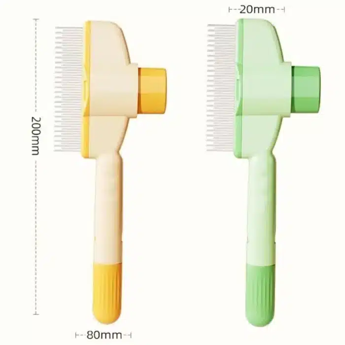 Peigne pour chien, épilateur pour animaux de compagnie, brosse à un bouton pour chiens, brosse autonettoyante pour chat, peignes de Massage pour chiens, brosses de toilettage pour produits pour animaux de compagnie 5