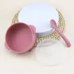 Bol en silicone avec couvercle, antidérapant 4