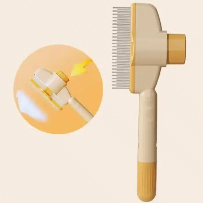 Peigne pour chien, épilateur pour animaux de compagnie, brosse à un bouton pour chiens, brosse autonettoyante pour chat, peignes de Massage pour chiens, brosses de toilettage pour produits pour animaux de compagnie 6